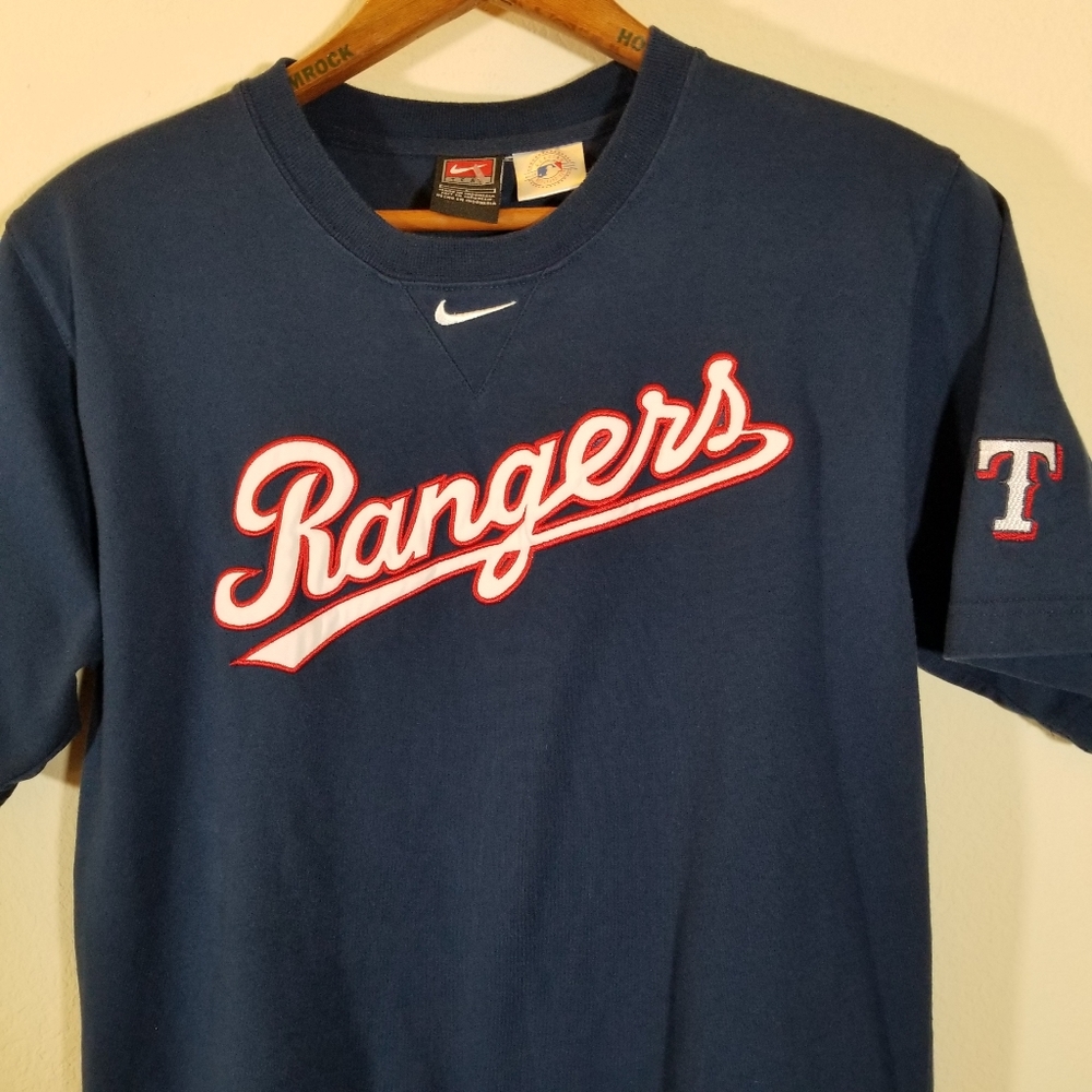 Nike Rangers Kids Old School Baseball Tshirt, Size Large - Picture 8 of 8